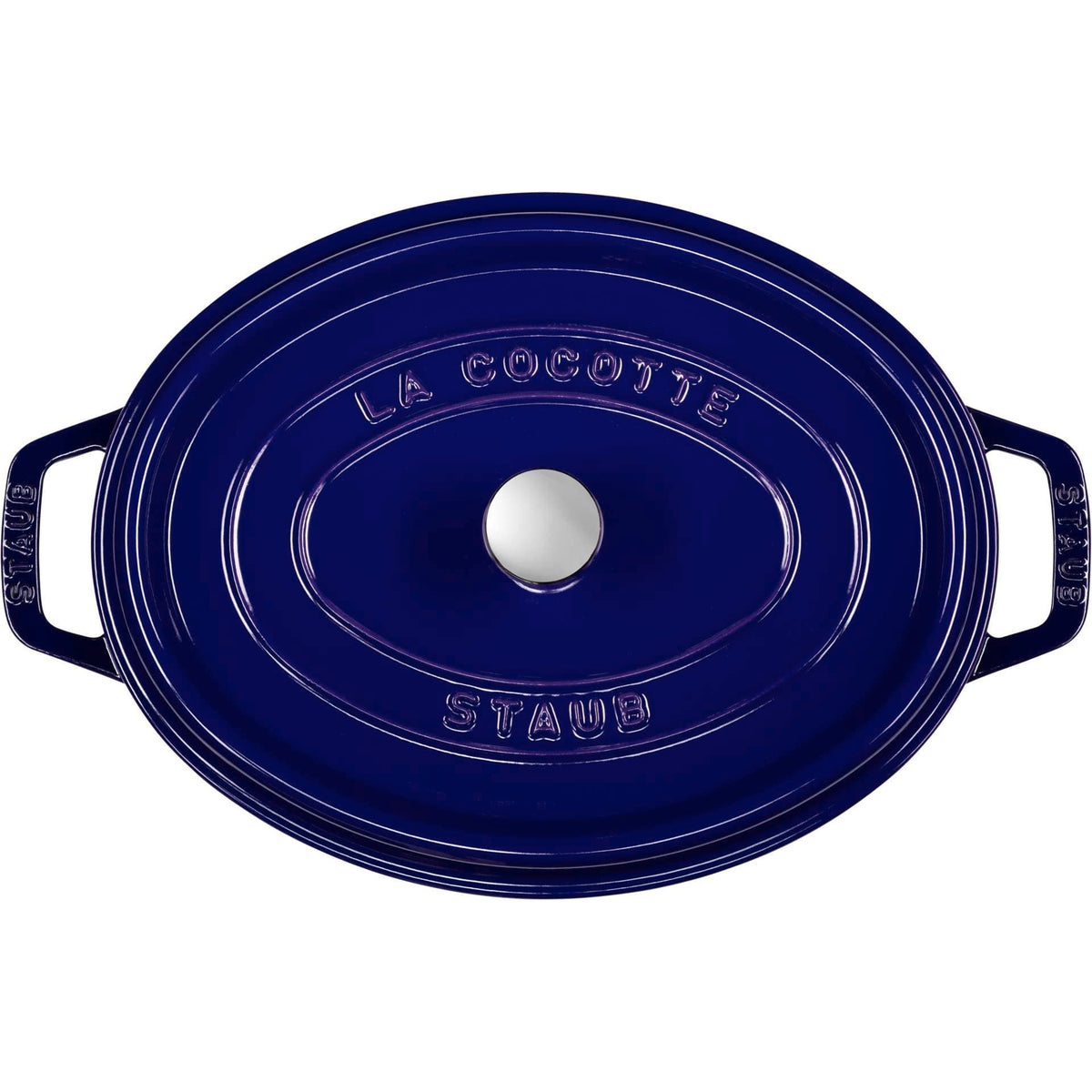 Staub Cast Iron Pots Staub Cast Iron Casserole Oval Dark Blue 29cm STB-1102991 (7219290701913)
