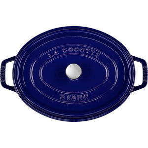 Staub Cast Iron Pots Staub Cast Iron Casserole Oval Dark Blue 29cm STB-1102991 (7219290701913)