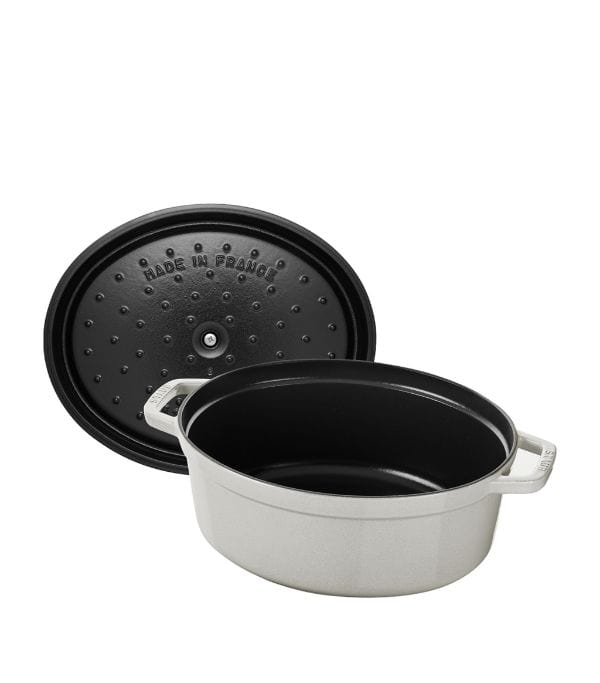 Staub Cast Iron Pots Staub Cast Iron Casserole Oval White Truffle 29cm STB1102910 (7219280281689)