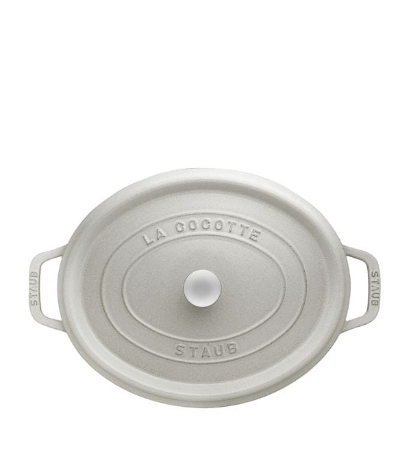Staub Cast Iron Pots Staub Cast Iron Casserole Oval White Truffle 29cm STB1102910 (7219280281689)
