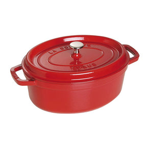 Staub CUTLERY Staub Cast Iron Casserole Oval Cherry 29cm STB1102906 (7219254788185)