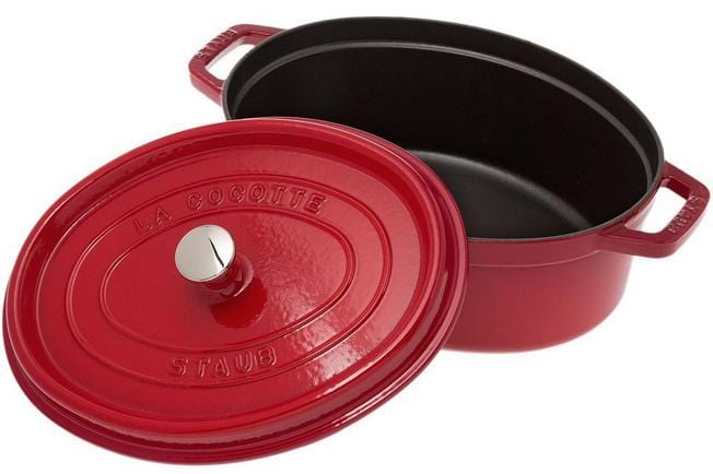 Staub CUTLERY Staub Cast Iron Casserole Oval Cherry 29cm STB1102906 (7219254788185)