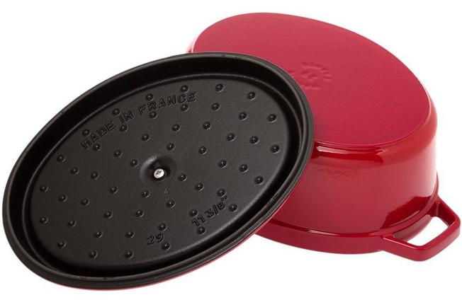 Staub CUTLERY Staub Cast Iron Casserole Oval Cherry 29cm STB1102906 (7219254788185)
