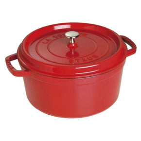 Staub CUTLERY Staub Cast Iron Casserole Round Cocotte Cherry 28cm STB-1102806 (7154056003673)