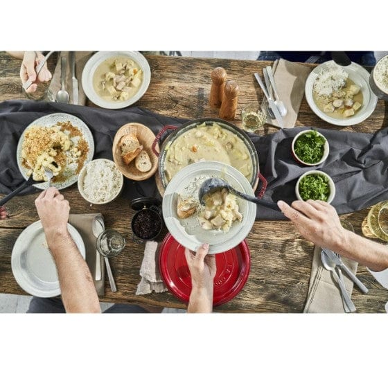 Staub CUTLERY Staub Cast Iron Casserole Round Cocotte Cherry 28cm STB-1102806 (7154056003673)