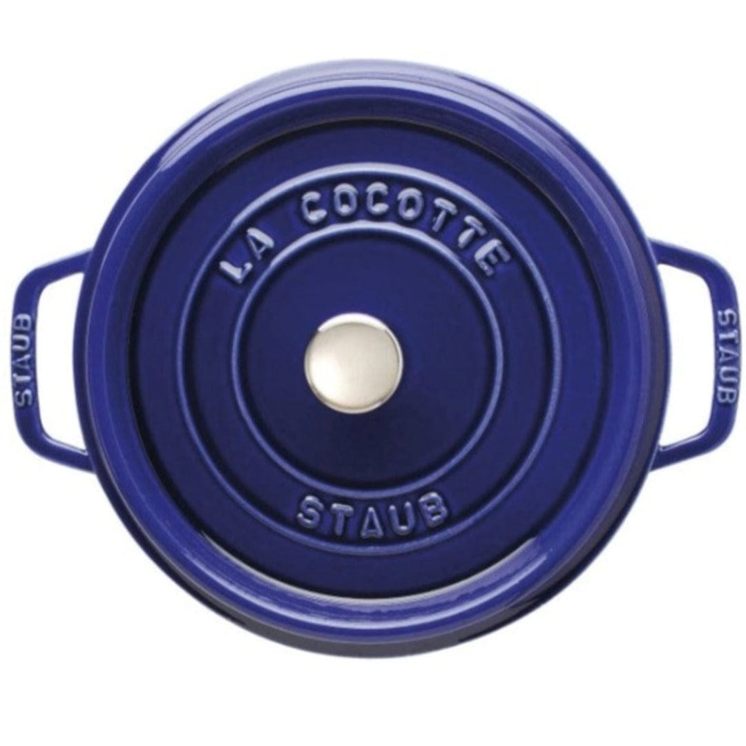 Staub CUTLERY Staub Cast Iron Casserole Round Cocotte Dark Blue 24cm STB-1102491 (7154041159769)