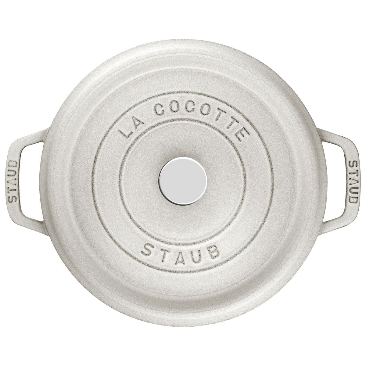 Staub CUTLERY Staub Cast Iron Casserole Round Cocotte White Truffle 28cm STB-11028107 (7154059804761)