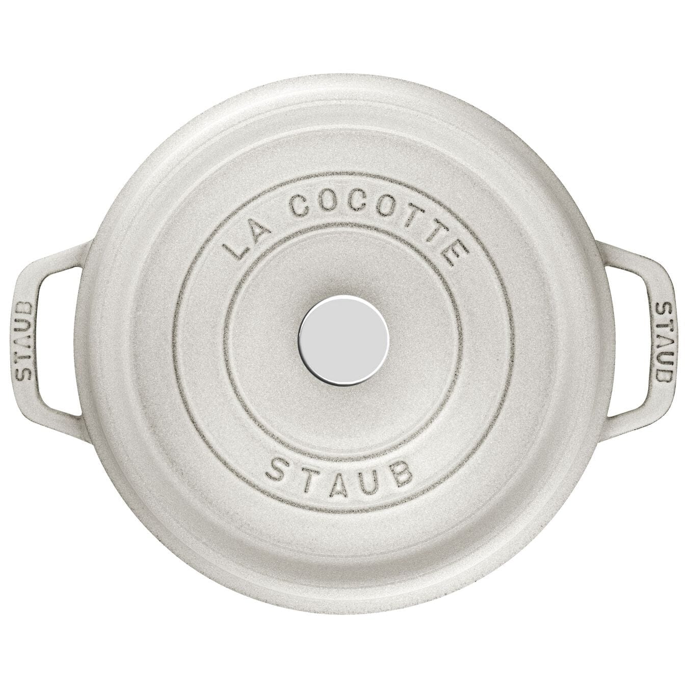 Staub CUTLERY Staub Cast Iron Casserole Round Cocotte White Truffle 28cm STB-11028107 (7154059804761)