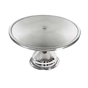 STEEL KING CAKE STAND Round Cake Stand Prestige Stainless Steel (2130906382425)