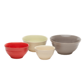 Stoneware BOWL MIXER Stone Collection 4-Piece Stoneware Colour Bowl Set (2061684506713)