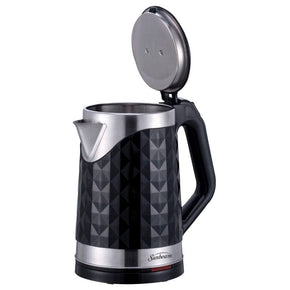 Sunbeam KETTLE Sunbeam 2.0 Litre Stainless Steel Diamond Kettle Black SSDK-2200 (7032973852761)