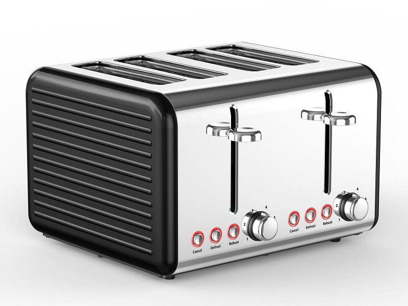 Sunbeam TOASTER Sunbeam Ultimum 4 Slice Toaster Black SUFTR-400B (6584646991961)