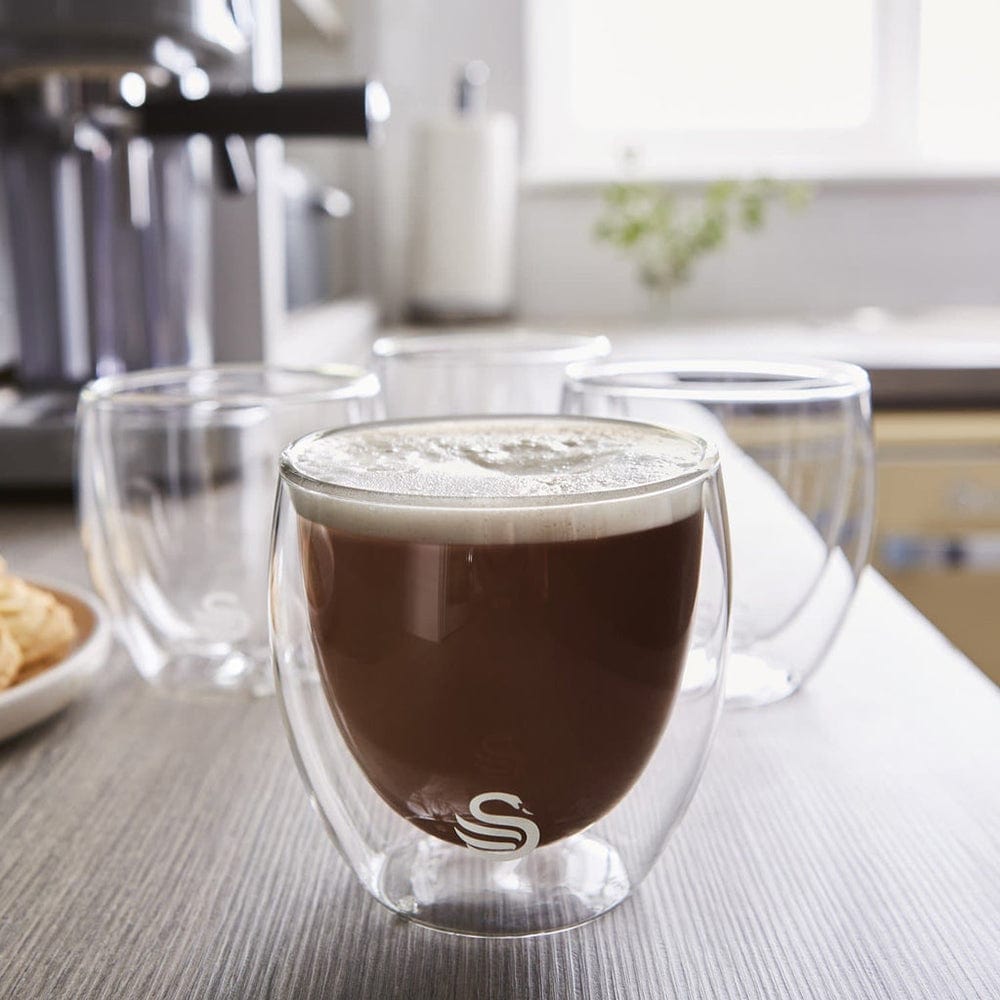 Swan MUG Swan 250ml Cappuccino Double Walled Glasses (7229332455513)