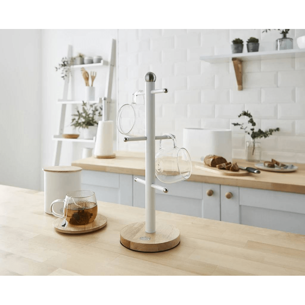 Swan Mug Tree Swan Nordic 6 Cup Mug Tree White SKWA17510WHTN (6716866101337)