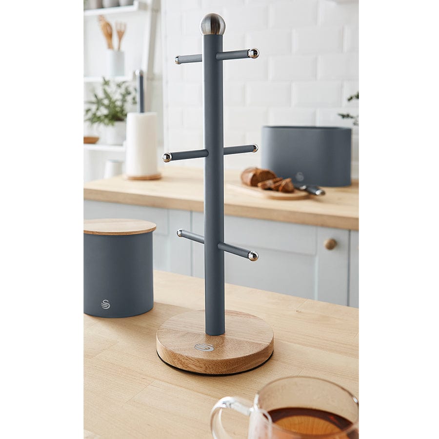 Swan Mug Tree Swan Nordic 6 Piece Mug Tree Grey SKWA17510GRYN (7046050119769)