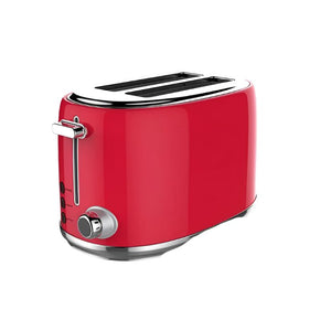 Swan TOASTER & KETTLE Swan 2 Slice Stainless Steel Red Toaster ST01R (7044738154585)