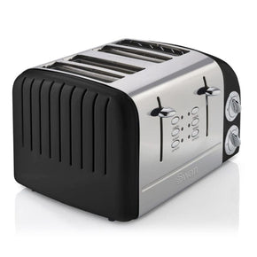 Swan TOASTER Swan 4 Slice Retro Black Toaster SRT6B (7229401071705)