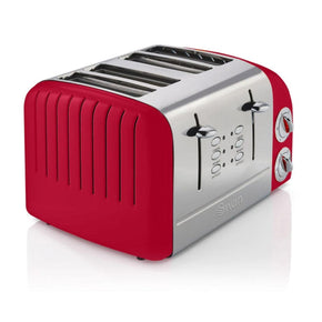 Swan TOASTER Swan 4 Slice Retro Red Toaster SRT6R (7229395697753)