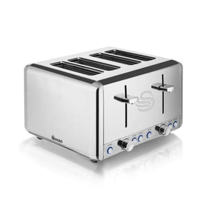 Swan TOASTER Swan Classic 4 Slice Polished Stainless Steel Toaster SCT8 (6716045787225)