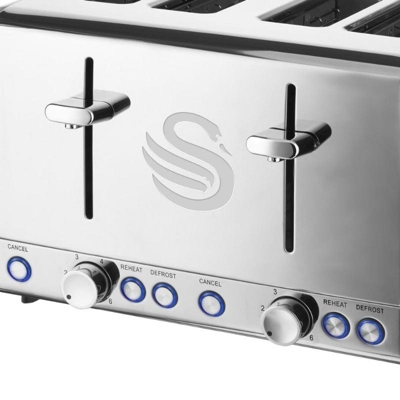 Swan TOASTER Swan Classic 4 Slice Polished Stainless Steel Toaster SCT8 (6716045787225)