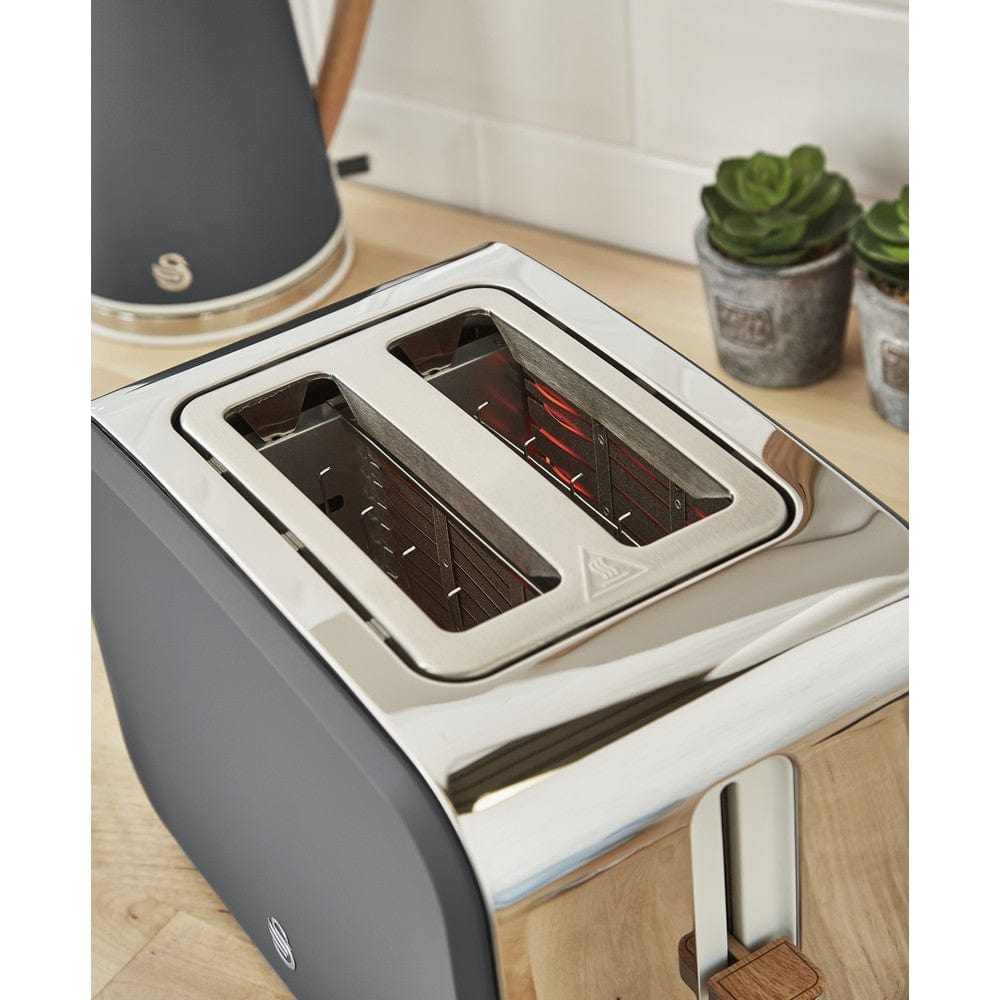 Swan TOASTER Swan Nordic 2 Slice Stainless Steel Toaster SNT2G (6714088849497)