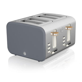 Swan TOASTER Swan Nordic 4 Slice Polished Stainless Steel Toaster SNT4G (6714118373465)