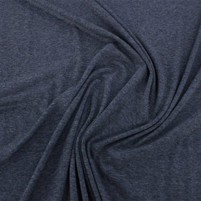 T-SHIRTING FABRIC Dress Fabrics Viscose Lycra Melange Fabric Dark Grey 145cm (7241194668121)