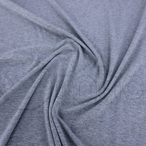 T-SHIRTING FABRIC Dress Fabrics Viscose Lycra Melange Fabric Grey 145cm (7241194963033)