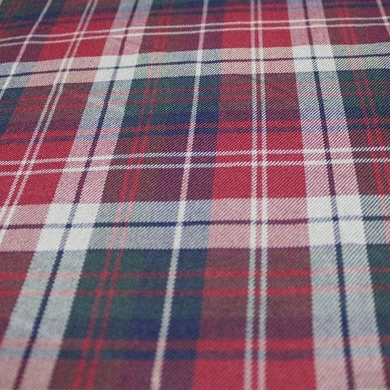 TARTAN CHECK Dress Fabrics Tartan Check Maroon Fabric (4771381674073)