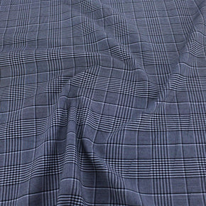 TARTAN CHECKS Dress Fabrics Tartan Check Black/White Fabric 150cm (7221536292953)