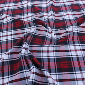 TARTAN CHECKS Dress Fabrics Tartan Check Red/Check Fabric 150cm (7221539405913)