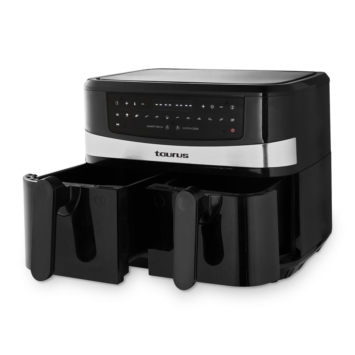 Taurus AIR FRYER Taurus Air Fryer Dual Zone Digital Non Stick Black 9l 1750w (7236867555417)
