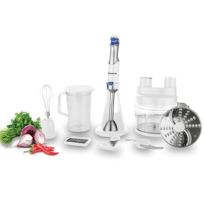 Taurus Food Processor Taurus 800W Food Processor With Attachments Stainless Steel White 1.8 Litre Batedora (6784646774873)