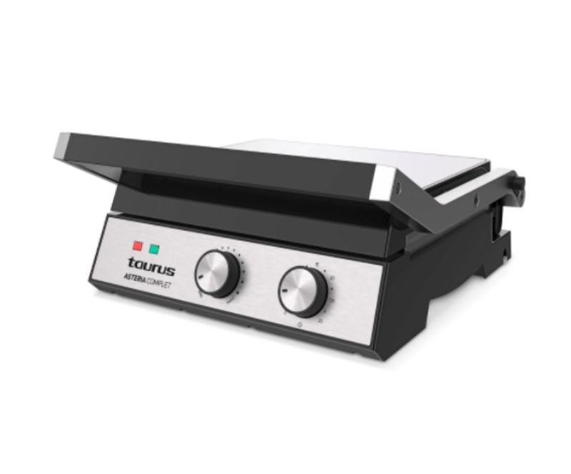 Taurus Press Taurus Panini Press Adjustable Temperature Black 29 X 23cm 2000W "Asteria Complet" (6806785097817)