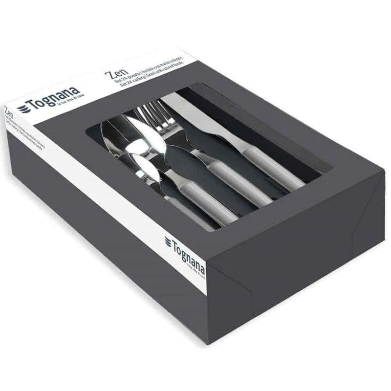 Tognana CUTLERY Tognana Zen Nero 24Pc Cutlery Set (2061816266841)