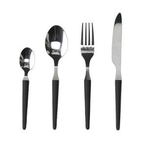 Tognana CUTLERY Tognana Zen Nero 24Pc Cutlery Set (7155732643929)