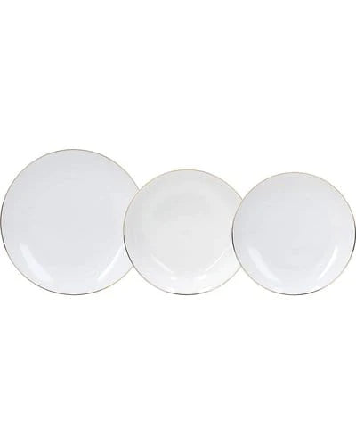Tognana Dinner Set Tognana Filo Oro Gold Table Set of 18 (2061547470937)