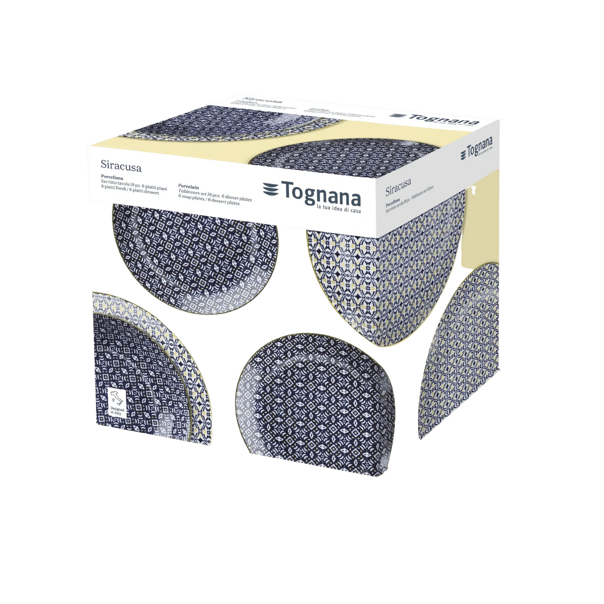 Tognana Dinner Set Tognana Siracusa Porcelain Dinner Set of 18 (6995468812377)