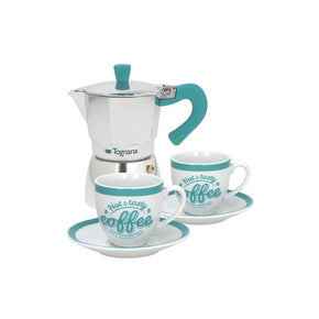 Tognana Kitchen Tognana Coffee Time Set Coffee Maker 2 Cups, Aluminium (4643804610649)