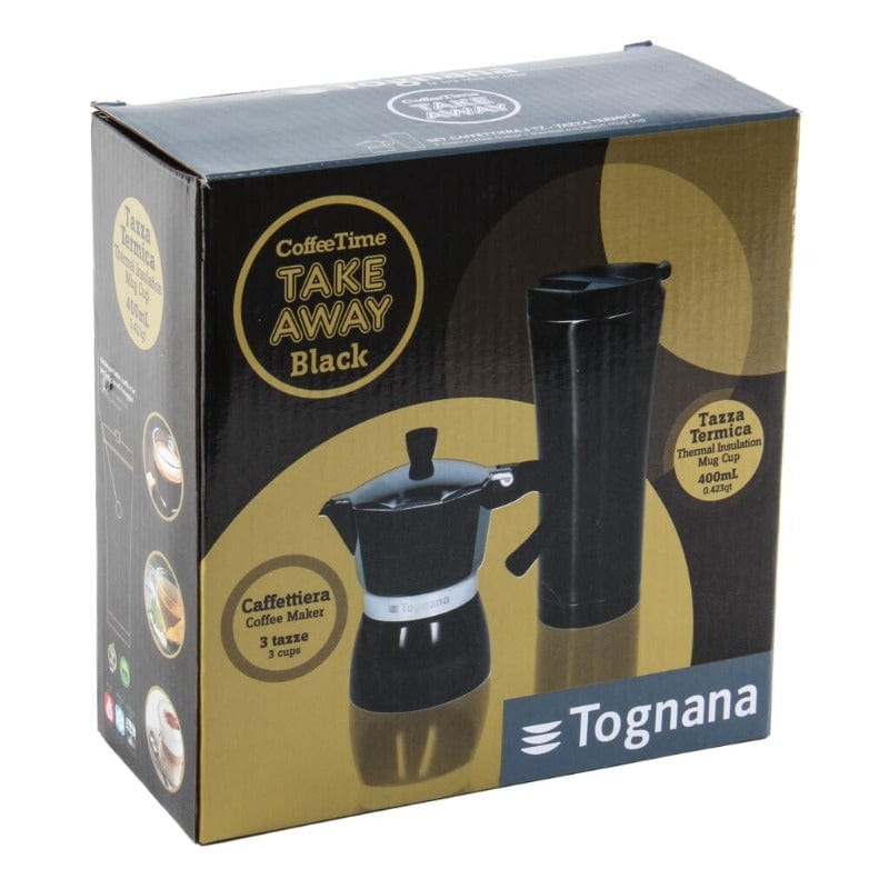 Tognana MUG Tognana Set Take Away Black (7015986298969)