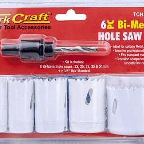 torkcraft Tork Craft Hole Saw Set 6pc TCHSK006 (4509066559577)