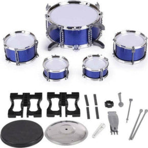 Toys DRUM SET Kids Jazz Drum Set Blue 4008A (6998632759385)