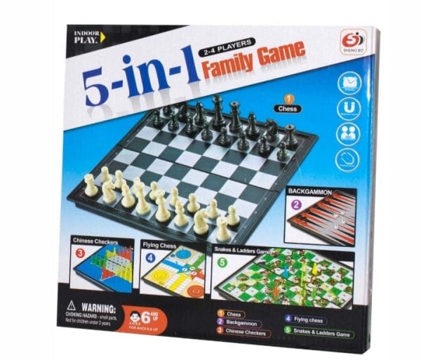 Toys Tech & Office Family Game 5 in 1 S4403 (4704466108505)