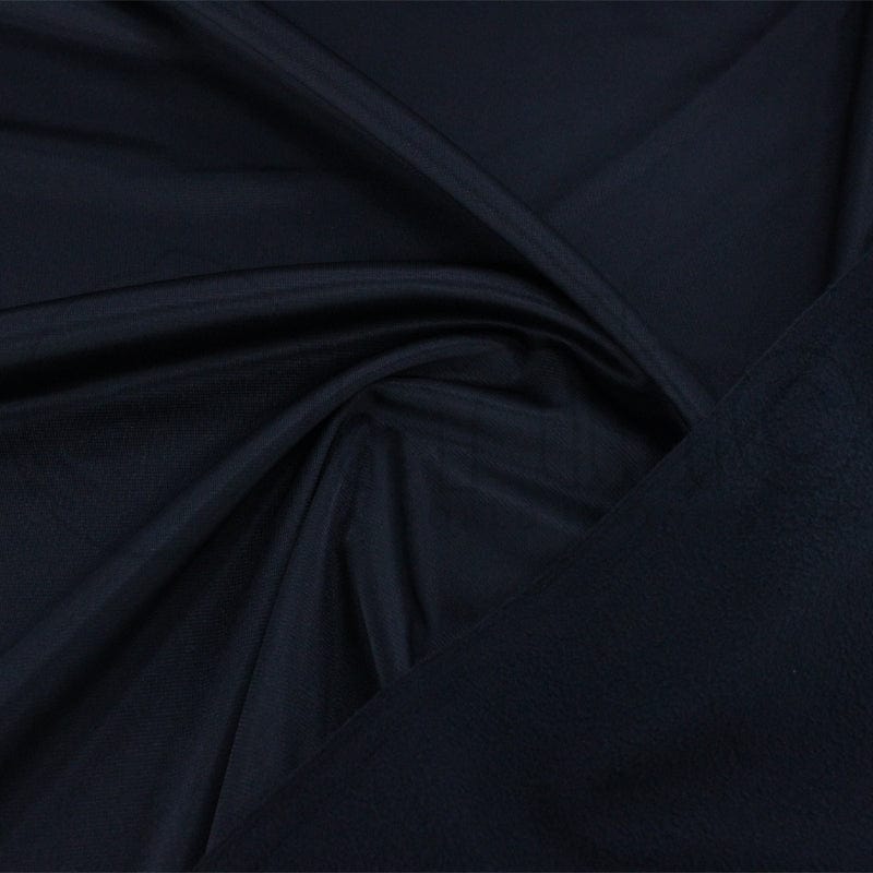TRACKSUITING Dress Fabrics Black Triacetate Fabric 150cm (7241163309145)
