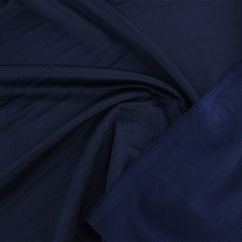 TRACKSUITING Dress Fabrics Navy Triacetate Fabric 150cm (7241163309145)