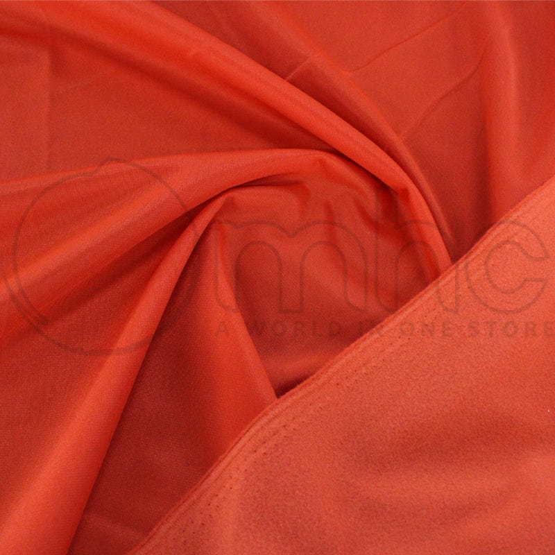 TRACKSUITING Dress Fabrics Orange Triacetate Fabric 150cm (7241163309145)