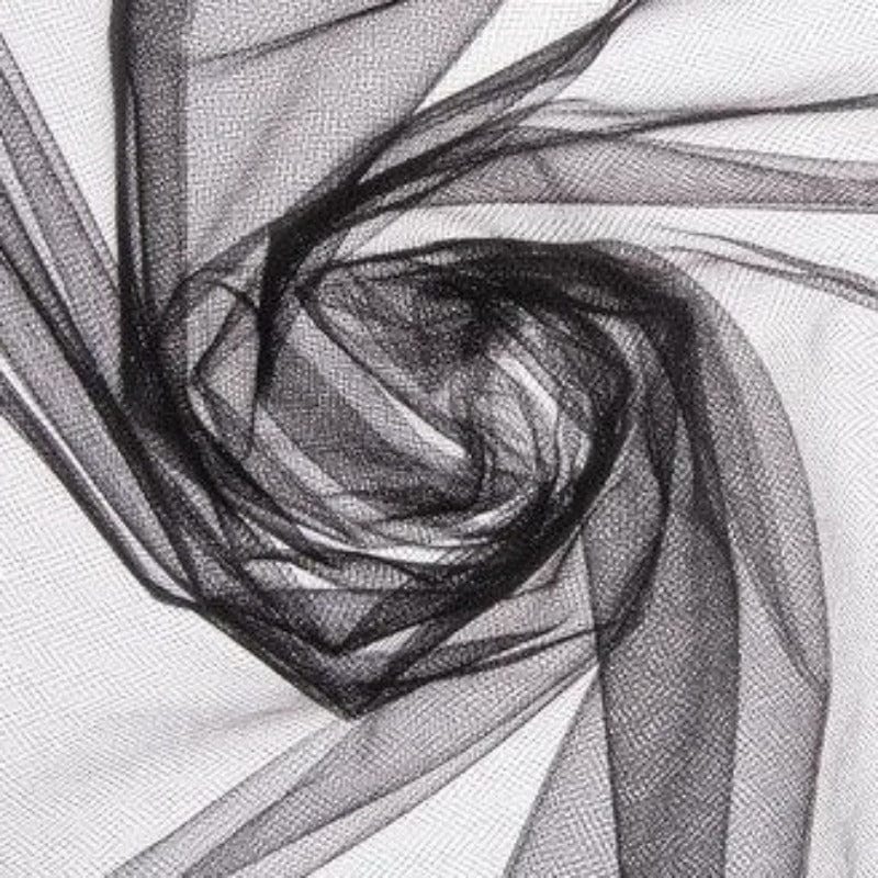 TULLE Dress Fabrics Black 300 cm Nylon Tulle Fabric 300cm (4758862987353)