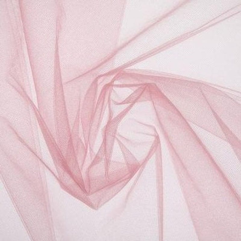 TULLE Dress Fabrics Dusty Pink 300 cm Nylon Tulle Fabric 300cm (4758862987353)