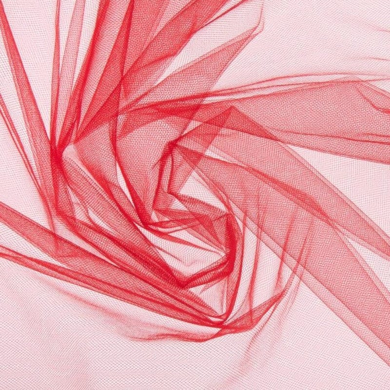 TULLE Dress Fabrics Red 300 cm Nylon Tulle Fabric 300cm (4758862987353)