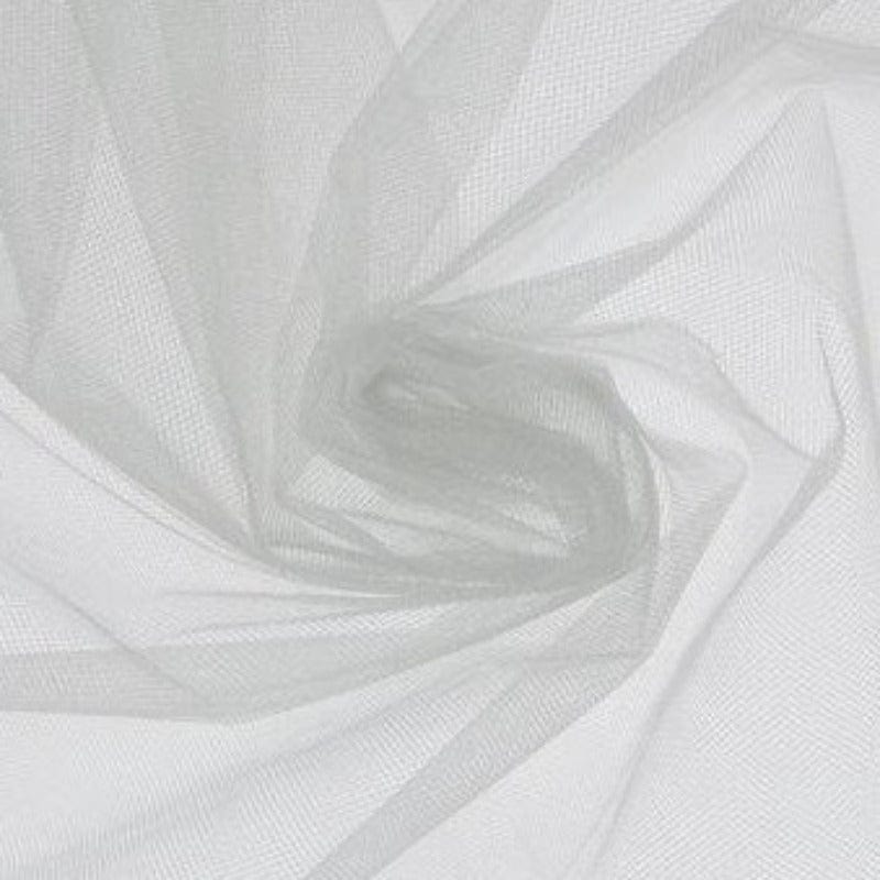 TULLE Dress Fabrics White 300 cm Nylon Tulle Fabric 300cm (4758862987353)
